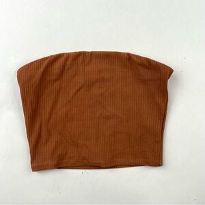 Madewell Brown Strapless Women's Top